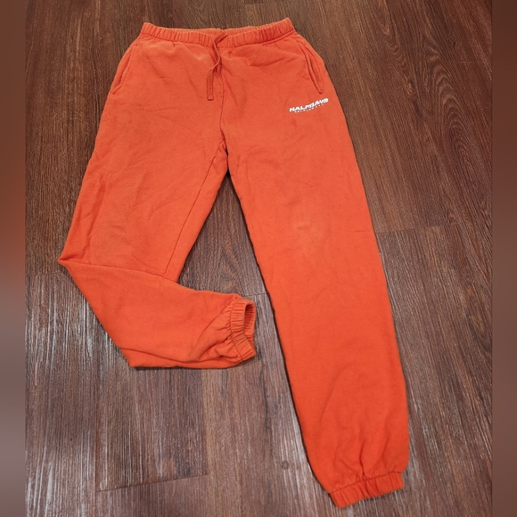 Halfdays Ski Club Orange Sweatpants Sweats - Picture 9 of 12